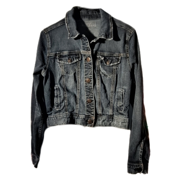 Celebrity Pink Jeans Lightly Factory Distressed Denim Jean Jacket 2X Host Pick - Picture 6 of 16